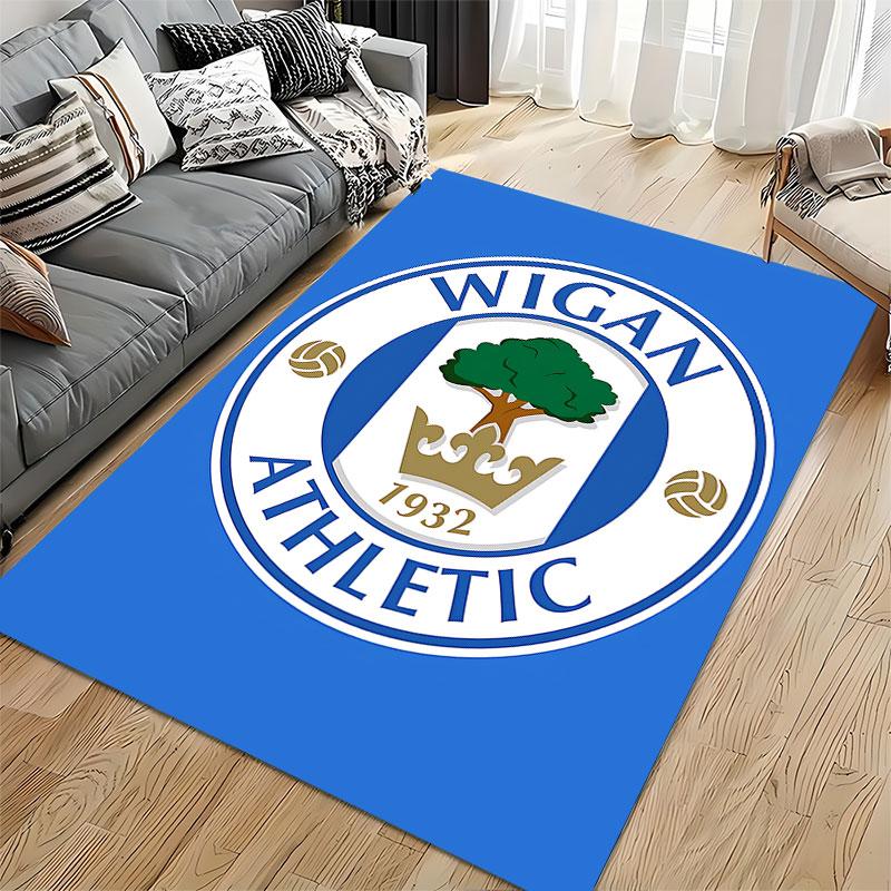 Wigan Athletic Logo Carpet suitable as a non-slip mat for the living room or bedroom sofa
