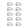 10pcs Silver Screw Nut 304 Stainless Steel Triangle Ring Nut Eye Nut Fastener M8