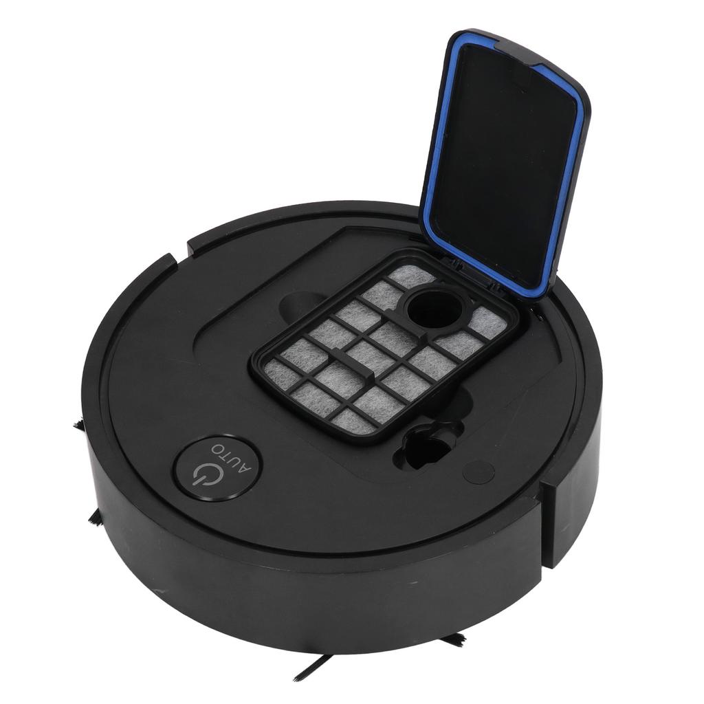 3 v 1 Praktický chytrý zametač Mini velikost USB nabíjení Inteligentní zametací stroj pro domácnost Černý