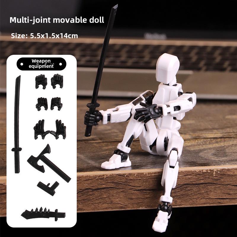 Lucky Doll: 13-Point Articulated 3D Printed Toy, 3rd Gen DIY Stress Relief Figure