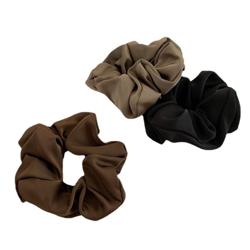Ruched Hair Scrunchies Thick Oversized Hair Scrunchy Elegant Hair Rope Scrunchy Women Ponytail Holder