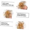 BESPORTBLE Bandeau Fascinator et Pince à Cheveux Filet Chapeau de Mariage pour Femmes Fête de Cocktail Fête du Thé Église Occasion Spéciale Accessoires Doré
