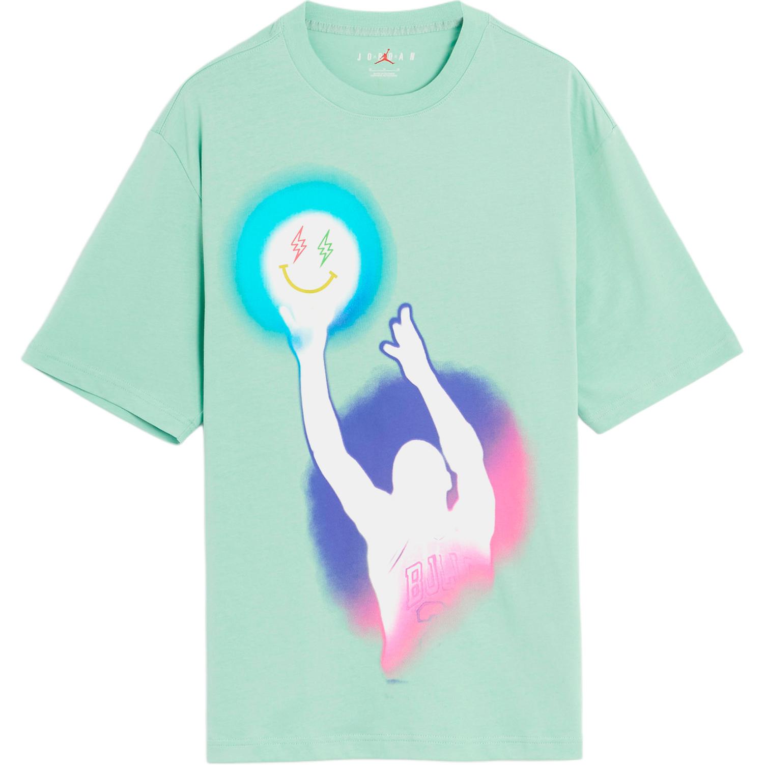 

Футболка Air Jordan x J Balvin Эмалированные зеленые мужские топы DR2962-308 M