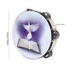 Tambourine Double Row Metal Jingle Handheld Percussion for Party