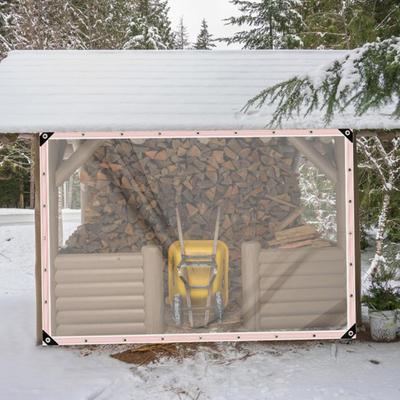 Clear Tarpaulin Waterproof Garden Tarp Outdoor Rainproof Covering All-weather Tarp with Rope