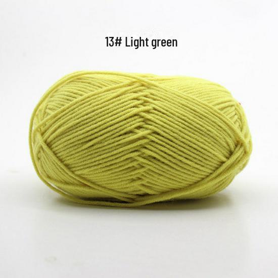 Fir de Bumbac Pieptănat cu 4 Fire pentru Căciulă și Fular Tricotate Manual pentru Bebeluși