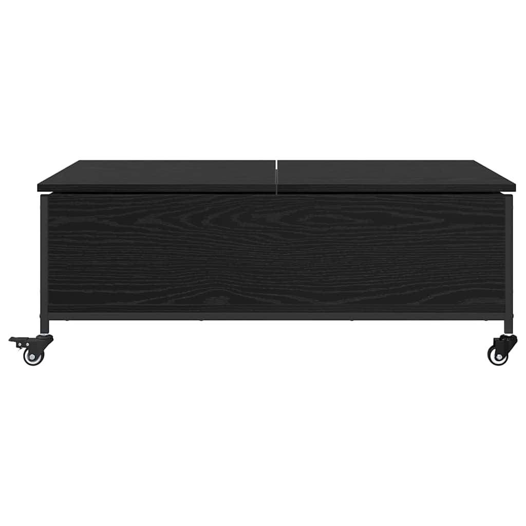 Coffee Table Black Oak Effect 91 x 55 x 32 cm Engineered Wood