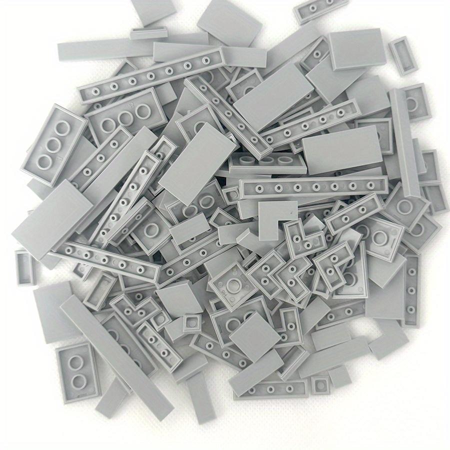 150Pcs Bulk Smooth Flat Plate Building Block 1x1 1x2 1x6 Dots Thin Tile Bricks For Kid Toy Mixed Particle Compatible Brand