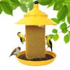 Finch Feeders for Outside Metal Mesh Food Container Tube with Tray Wild Bird Feeders for Yard Patio Balcony Porch Tree Fence