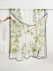 Summer new soft yarn silk scarf large size printed beach scarf rose travel vacation sunscreen scarf spot