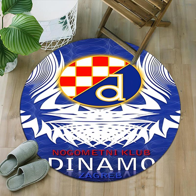 1 pezzo Squadra di Calcio (55) Tappeto Rotondo Stampato Tappeto Rotondo per Sedia Adatto per Camera da Letto Soggiorno Tappeto Decorativo per la Casa
