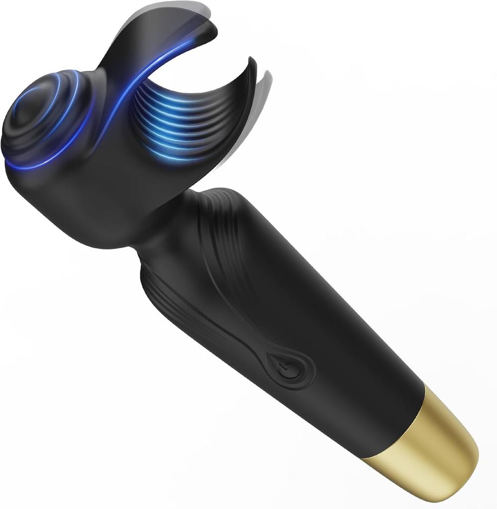 AV Wand Vibrator for Men Women Couple Penis Vibrators Male Masturbator Adult Sex Toys 2 In 1 for Nipple Clitoral Stimulation 18+