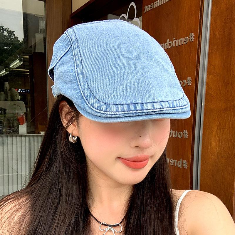 Retro Anti-duck Tongue Beret Children Summer Painter Newsboy Hat Simple Versatile Face Small Forward Hat