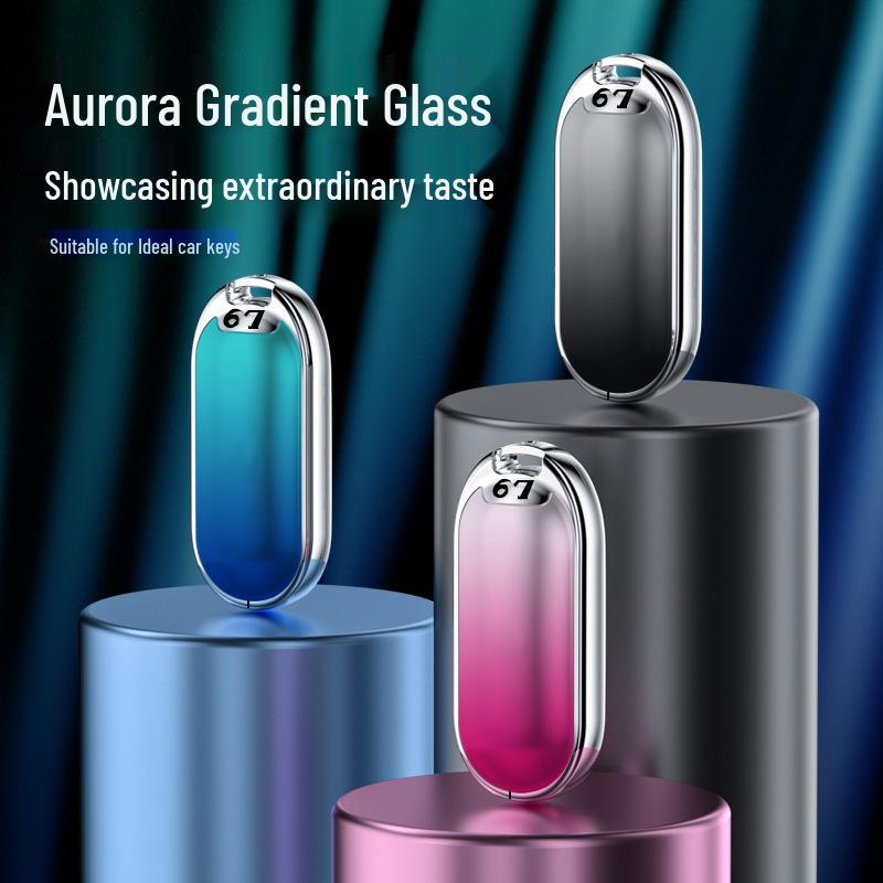 Compatible with Ideal L9 Key Case: 2022 Full Coverage Metal Remote Control Protective Shell for Men and Women