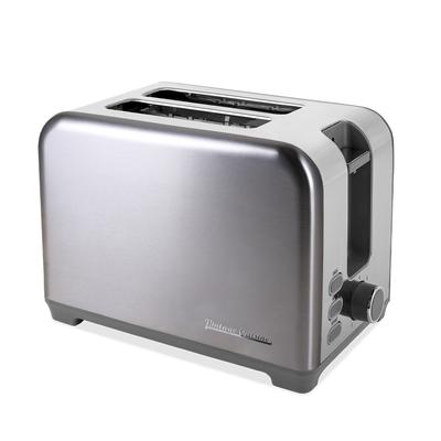 Toaster with 2 Slots Vintage Cuisine Silver