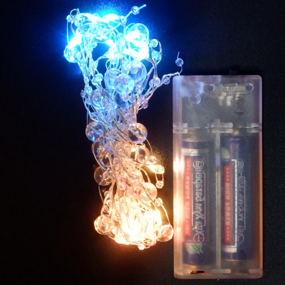 Battery Pearl LED Lights, Pearl LED Copper String Lights Fairy Lights, Wedding Family Party LED Lights, Christmas Decoration Lights