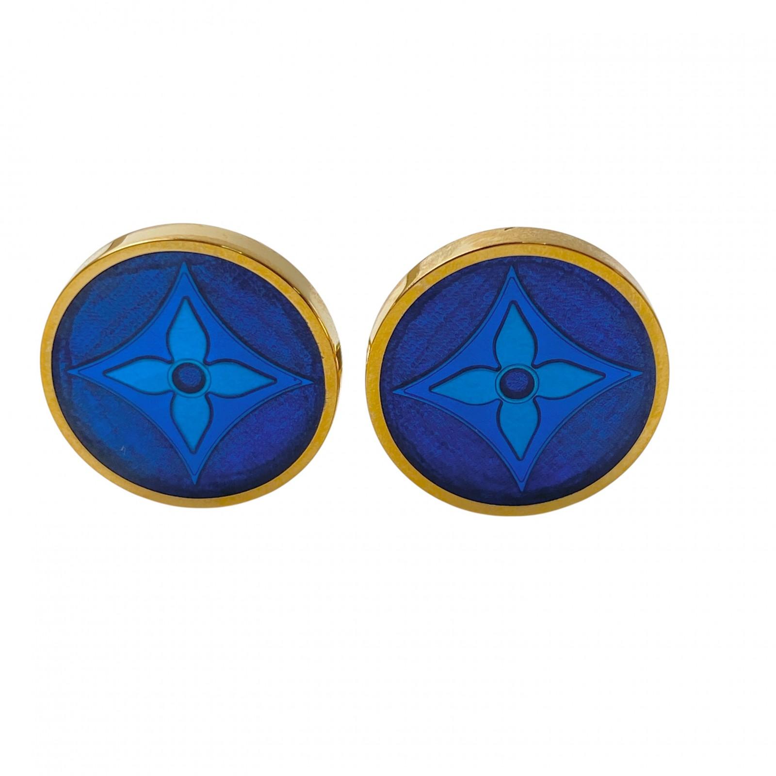 

Used LOUIS VUITTONcuffs gold/blue mens