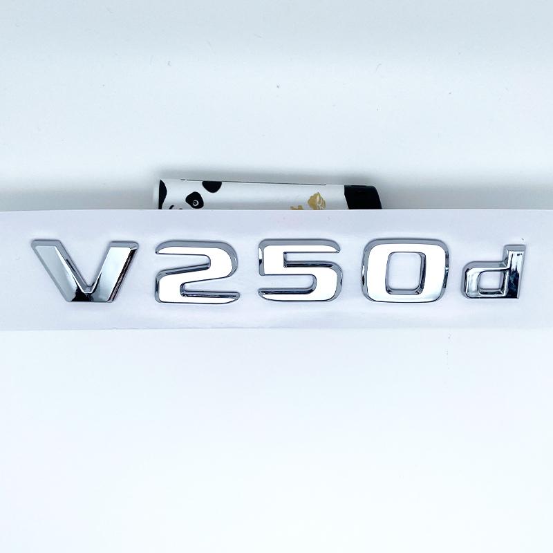 3D Buchstaben V260L V220d V250d V300d Emblem für Mercedes Benz V W447 Auto Kotflügel Plakette Kofferraum Namensschild Logo Aufkleber XC7