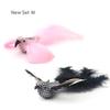 2PCS Fake Bird Accessories oF Funny Cat Stick Feather Cat Toy Cat Teaser Stick DIY Pet Toy