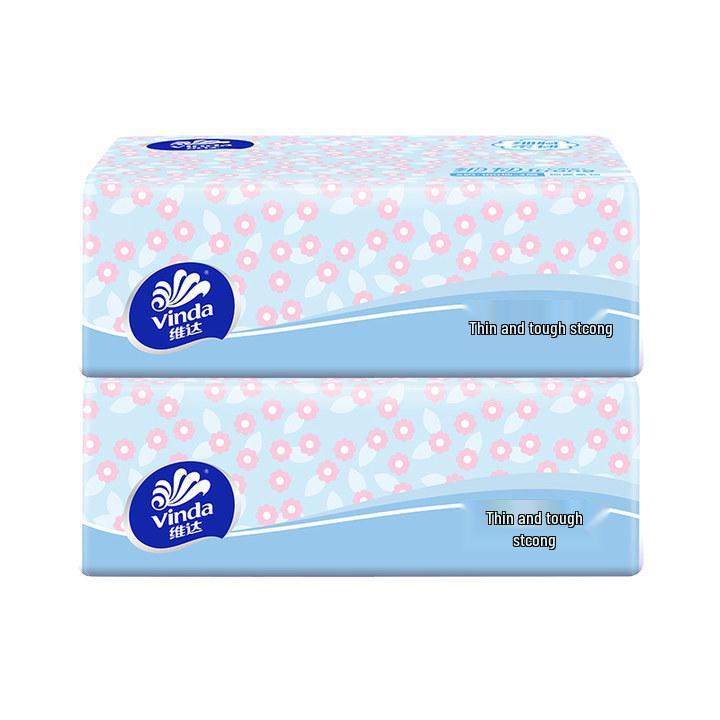 Vinda 3-Ply Soft & Durable Facial Tissues, 100 Sheets/Pack, 20 Packs/Box