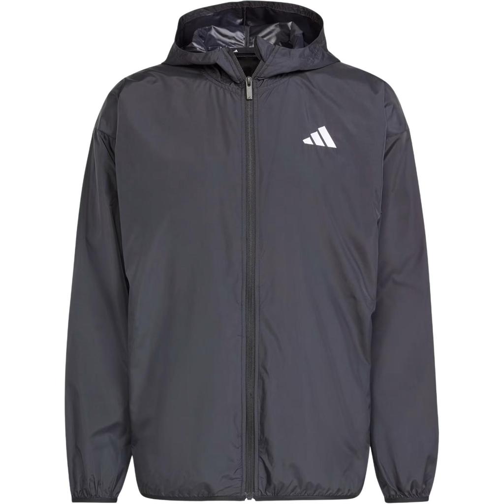 Adidas ESSENTIALS Sportswear Rompevientos Big Logo Tejido Jackets & Coats Men's Black/White JF3687