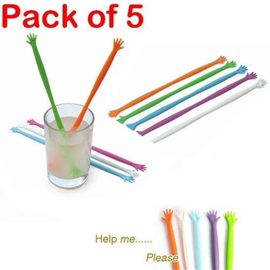 5PCS/set Help Me Coffee&drinks&Fruit Juice Spoon Tableware Stir Bar Stick Mixing Tools