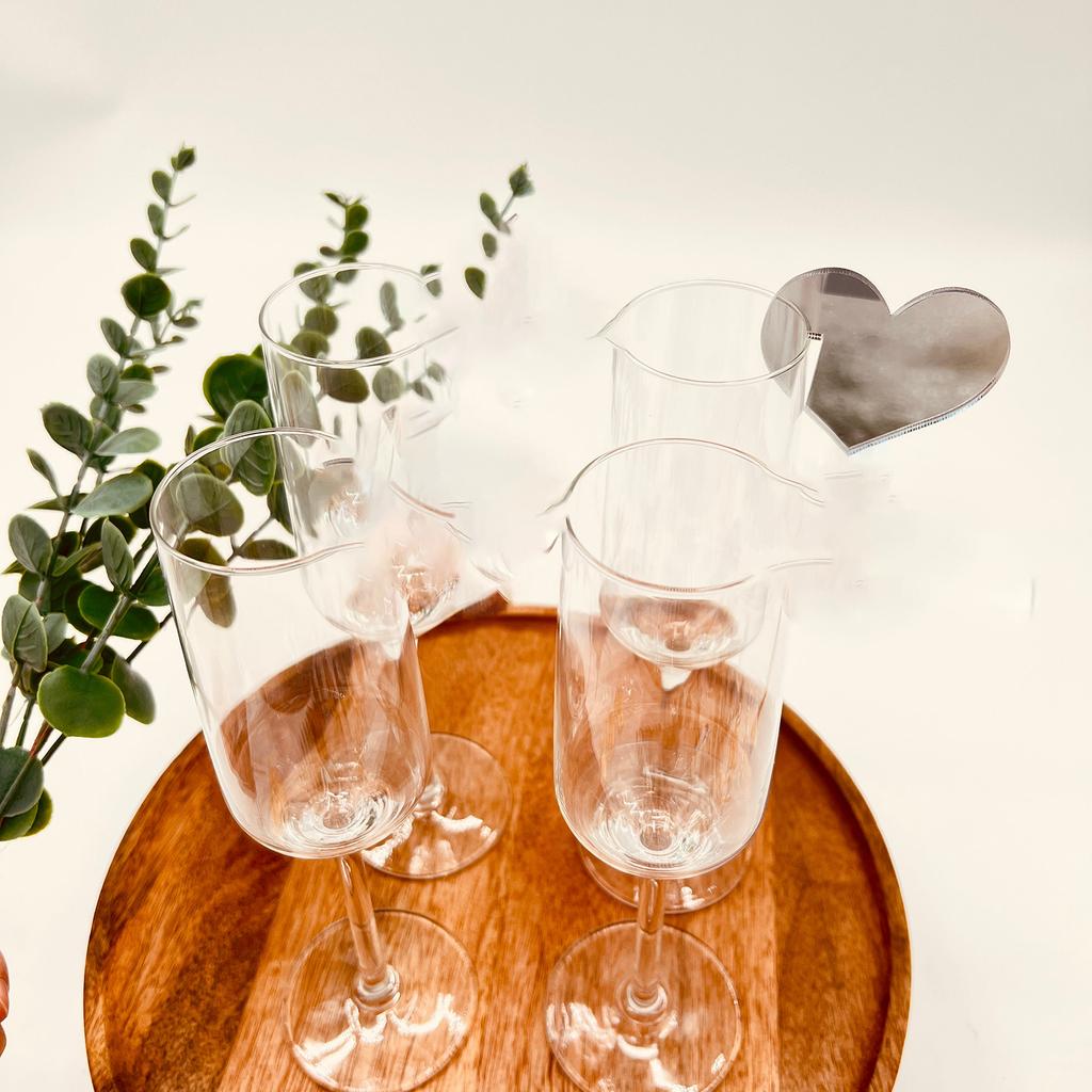 30/50/100PCS Acrylic Circle Cocktail Glass Charm Round Drink Tag Blank Marker Wine Glass Charm Wedding Birthday Party Decoration