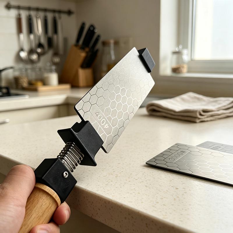 151mm Diamond Knife Sharpener Professional Sharpening Stone 120-3000 Grit Woodworking Knives Tool With Anti-slip Base