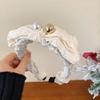 Fresh and Light Fabric Striped Simple Hairband, Versatile and Sweetly Cute Headband, High Crown Style Hair Restraint Accessory