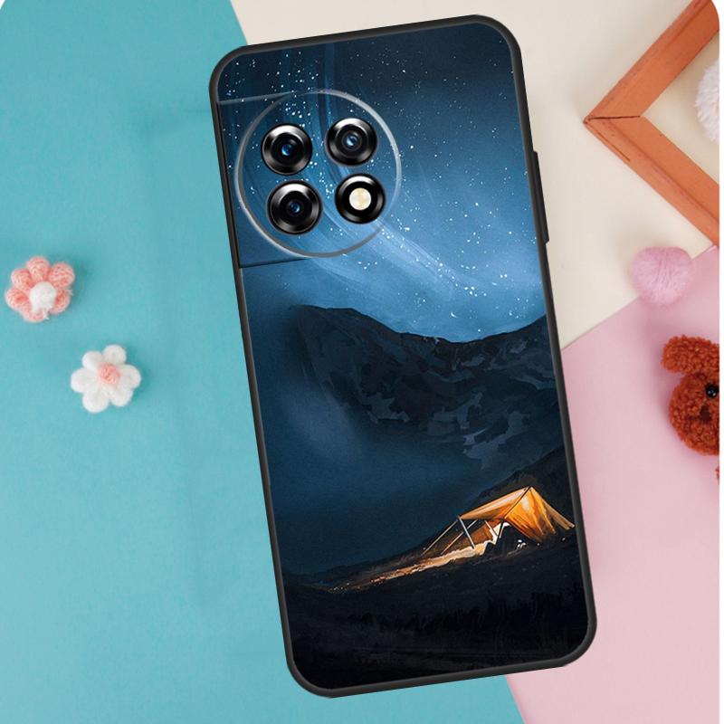 Nature Camping Art Case For OnePlus 11 12 13 15 13R 12R 10R 8T 10T 9 10 Pro Nord 5 CE 4 3 2 Lite N20 N30 Cover