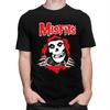 Custom Horror Punk Rock Misfits Skull T Shirts for Men Pure Cotton Tees Tshirt Short Sleeve Tshirt