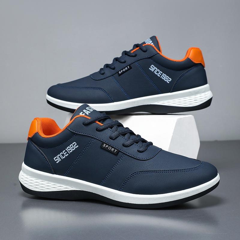 Fashion men's shoes trendy men's leather shoes spring new soft sole comfortable business casual shoes sports running shoes
