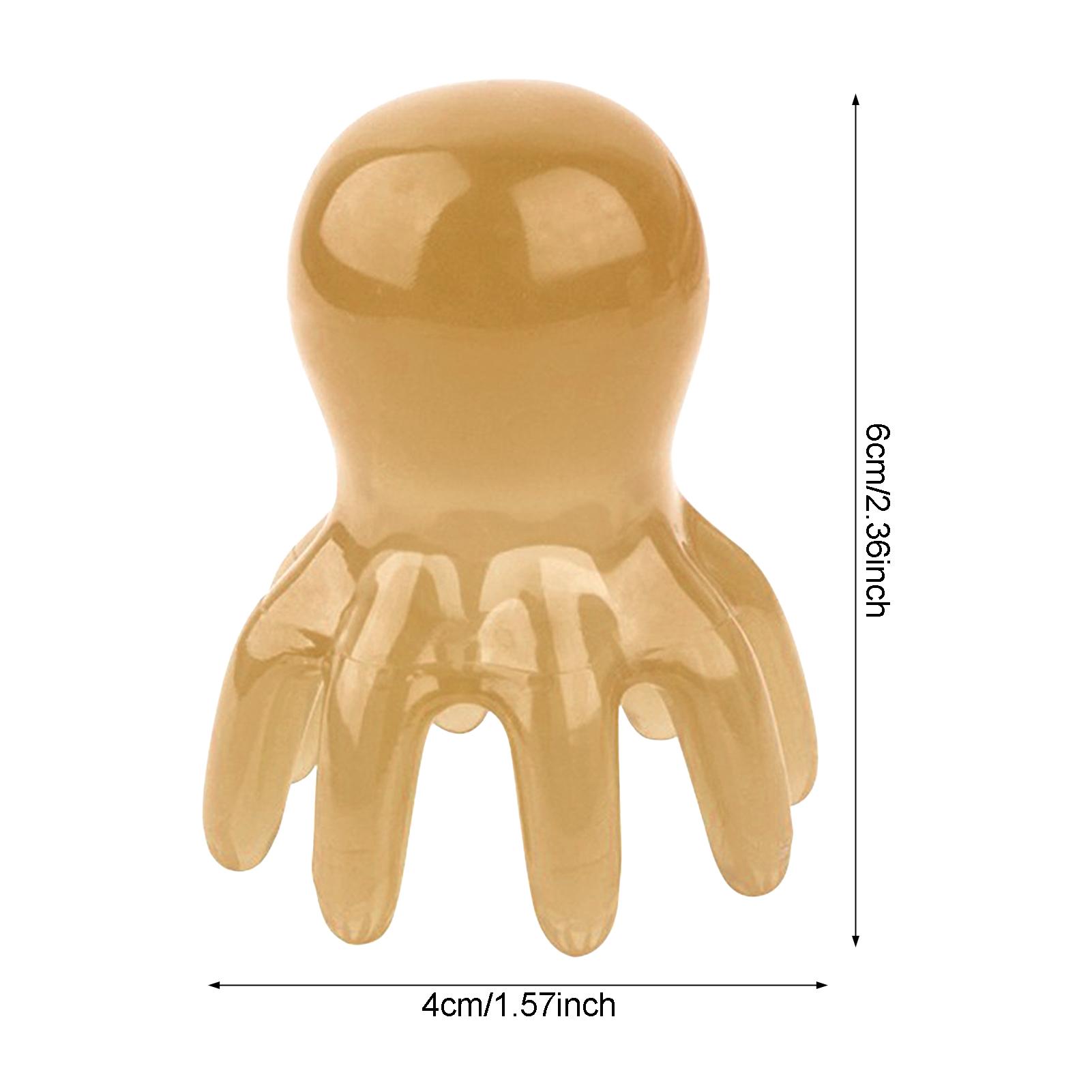 8 Tentacles Massage Comb Acupressure Gua Sha Tool Octopus Head Massager Comb For Adults Portable For Home Office Head Massage