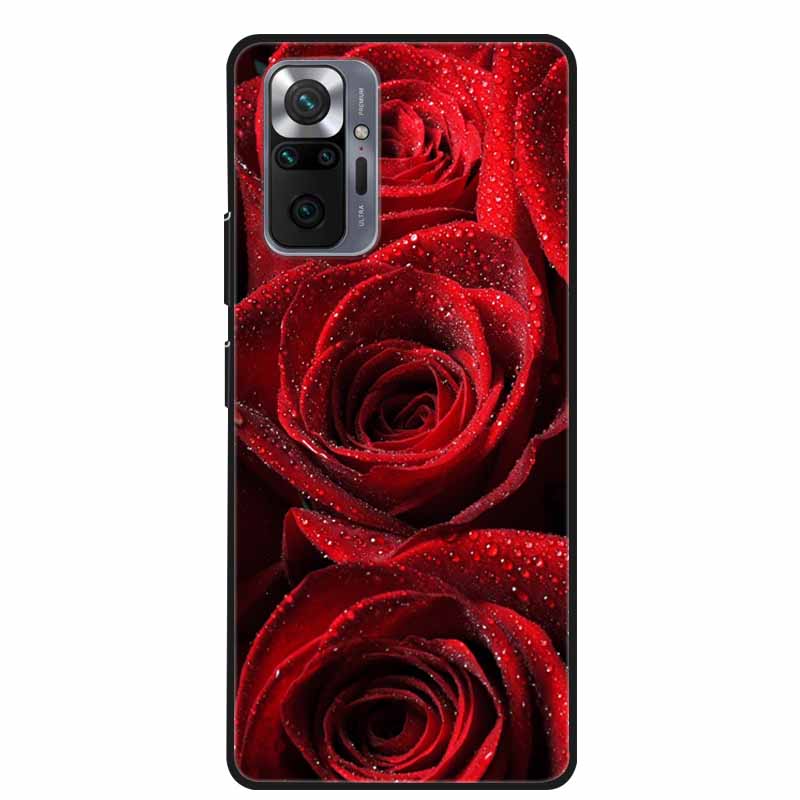 Per Xiaomi Redmi Note 10 Pro Custodia Moda Morbido Silicone Cover per Telefono per Redmi Note10 Pro Max Coque M2101K6G Paraurti Cool Funda