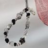 Through Heart Beaded Phone Lanyard Wrist Strap Cute Charm for Women and Girls