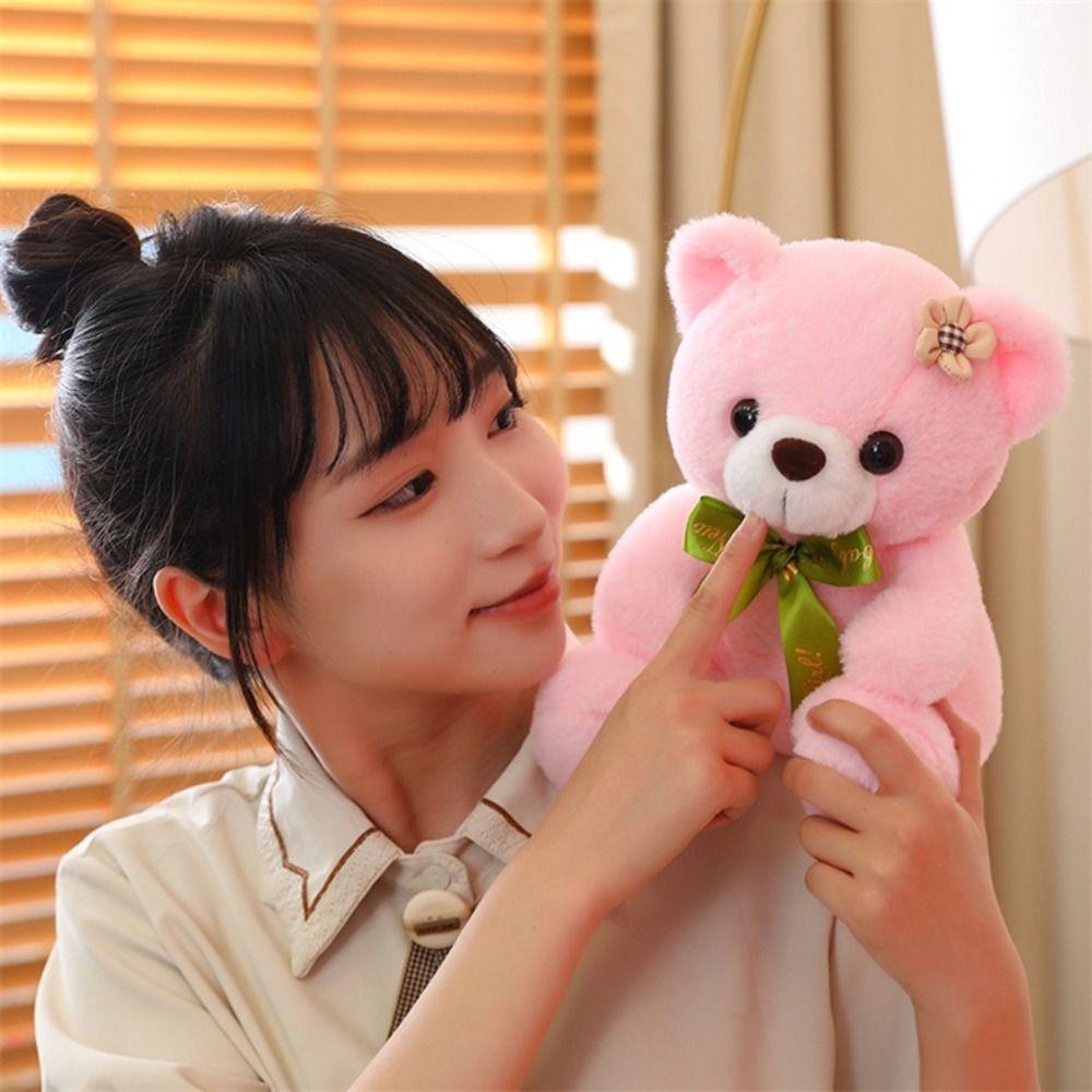 Home Decoration Lovely Bear Plush Toys Bedroom Sofa Bear Throw Pillows  Birthday Gift