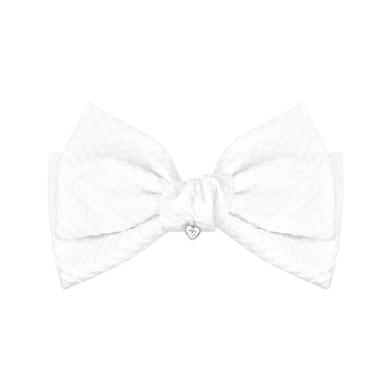 VVV Square Lace King Ribbon Pin _ White