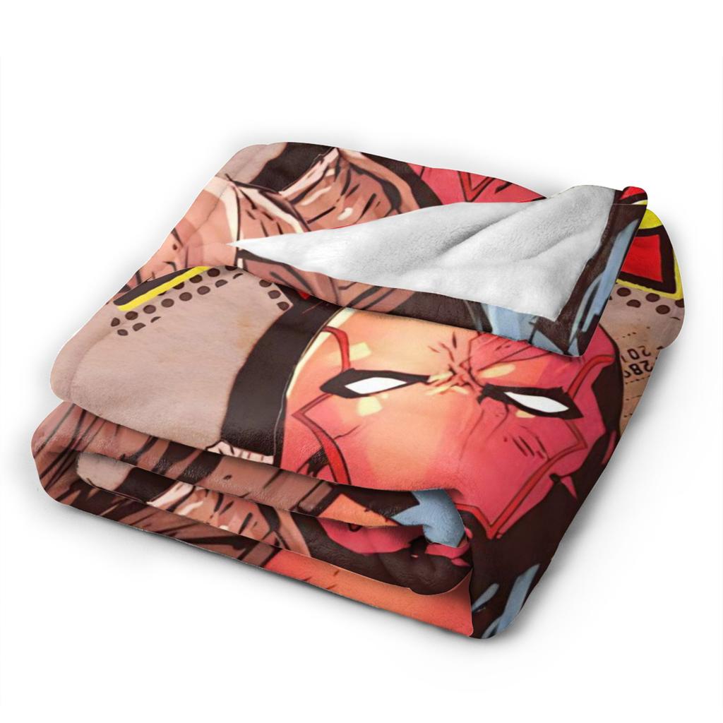 Jason Todd Blanket Fleece Textile Decor Red Hood Anime Multifunction Lightweight Throw Blankets for Sofa Plush Thin Quilt