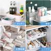 RAIN QUEEN Storage Storage Small Item White Plastic Polypropylene Storage Set of for Organizing Small Desktop with for Living and Kitchens Baskets,