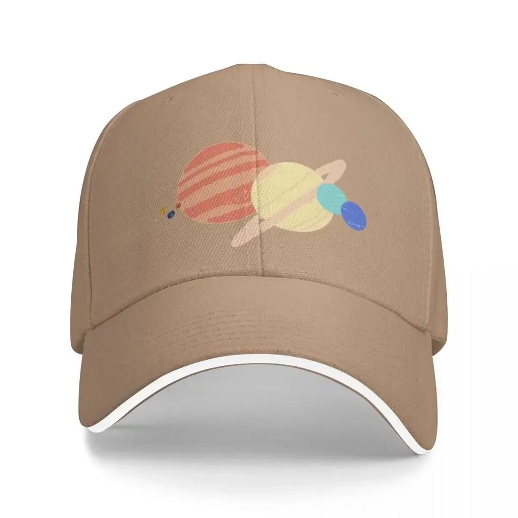 Solar System to scale Baseball Cap black Anime New In The Hat Unisex Adjustable Golf Wear Womens