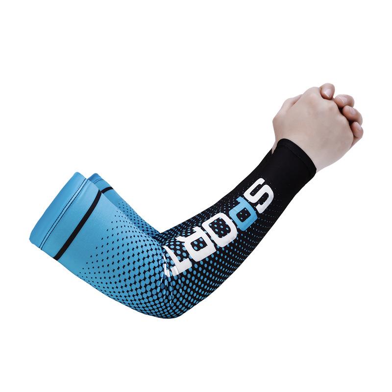 Sport Style Sun Protection Breathable Cycling Arm Warmers for Men and Women - Thin Ice Silk Sleeves