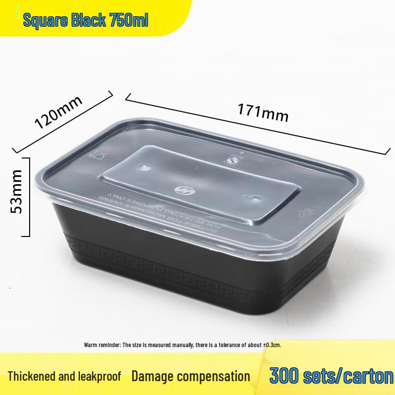 HUIWEN Thickened PP Disposable Food Containers