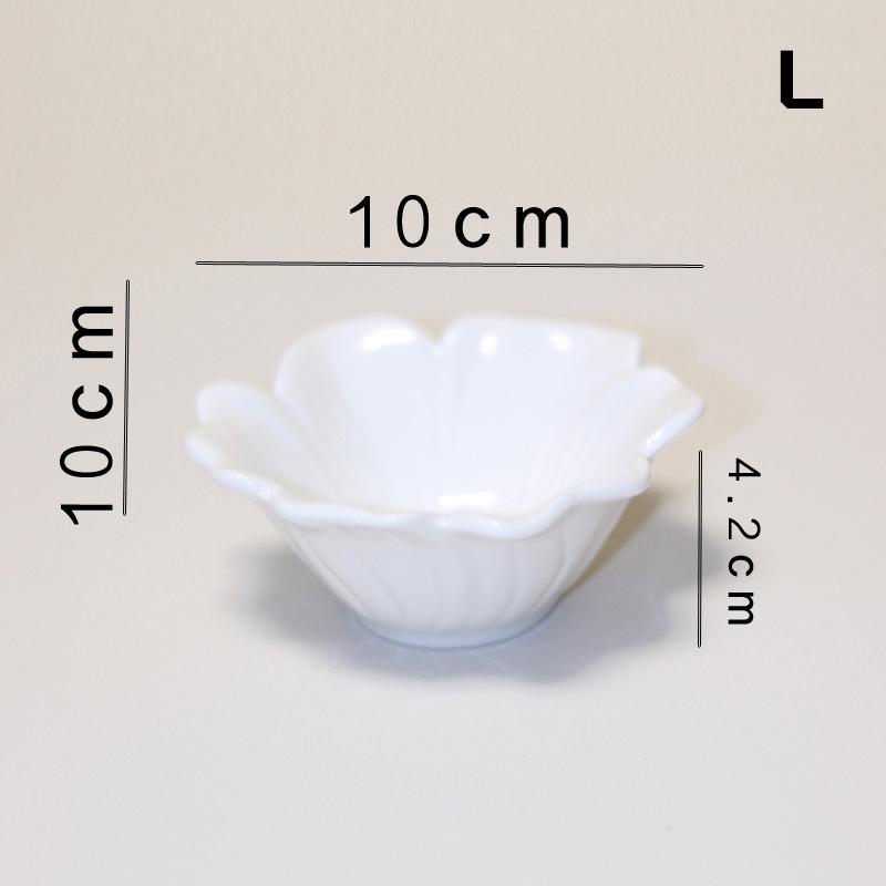 

Милая тарелка для соуса в виде цветка, бытовая 3D керамическая тарелка, держатель для кетчупа, тарелка для закусок, контейнер для винегрета, ресторан, дом, кухня L