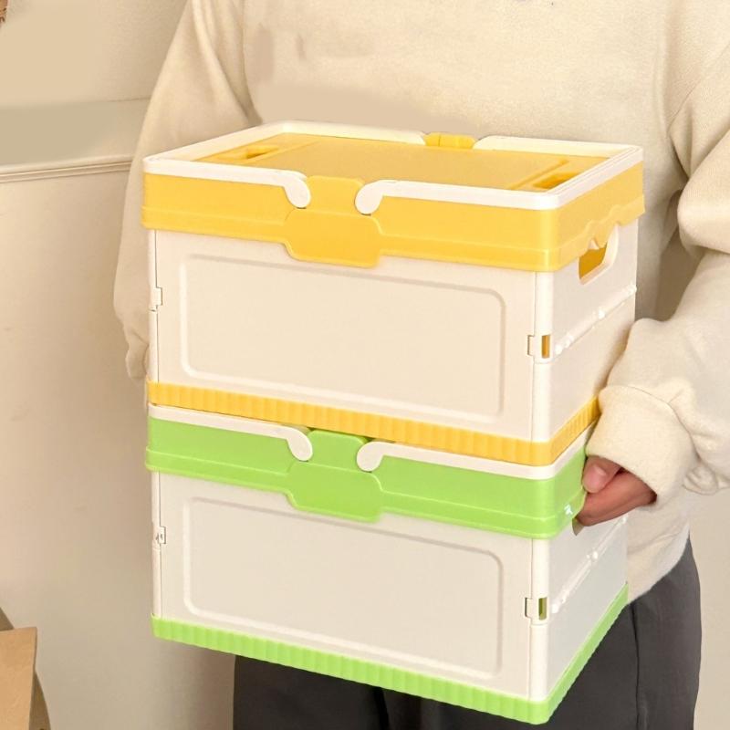Waterproof Folding Container with Lid for Camping Home Use Outdoor Gear Storage Organiser for Small Spaces
