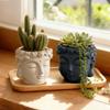Creative Buddha Statue Flowerpot Green Potted Plants Container Home Courtyard Garden Decor Resin Handicrafts Ornament Gift