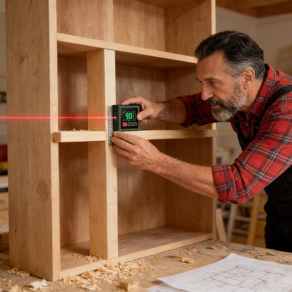 Digital Angle Gauge LCD Digital 4-side Magnetic Level Gauge Waterproof Angle Finder For Outdoor Workshop Construction