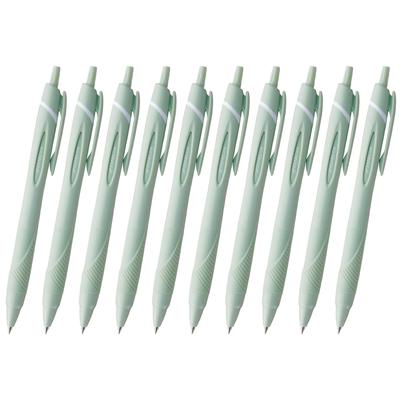 Mitsubishi Pencil Jetstream Ballpoint Soft Easy To Write 10P Oil-Based Pens, 10-Pack, 0.5mm Tip, Green, With, SXN15005.52