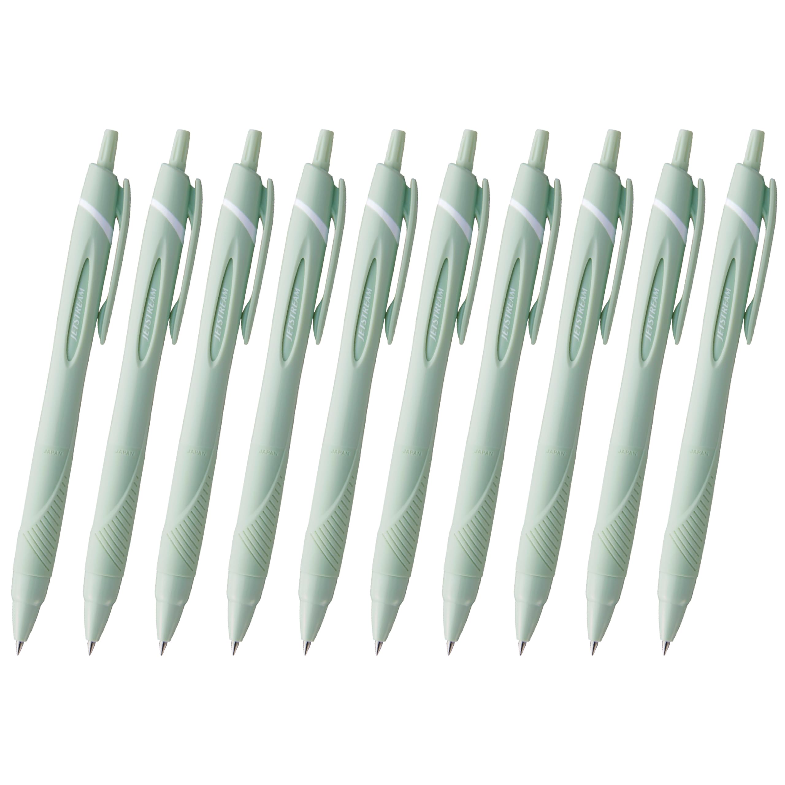 

Mitsubishi Pencil Jetstream Ballpoint Soft Easy to Write 10P Oil-Based Pens, 10-Pack, 0.5mm Tip, Green, With, SXN15005.52