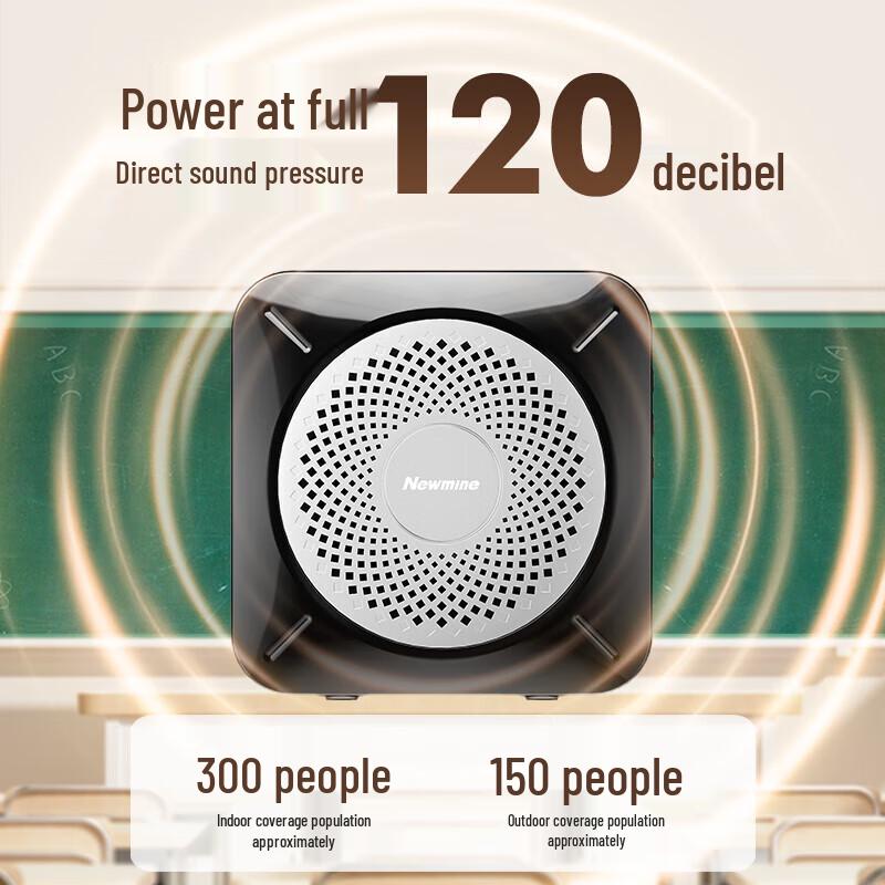 Newsmy Portable Wireless Voice Amplifier with Clip-on Mic