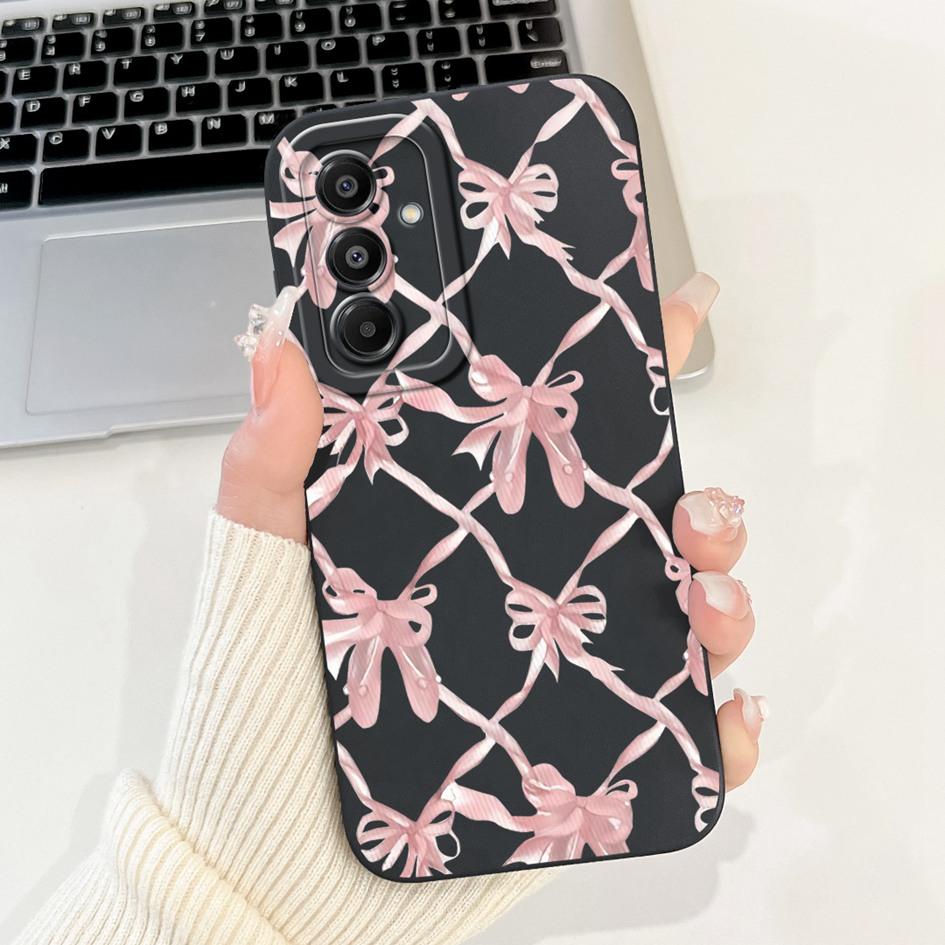 For Samsung Galaxy A17 Case SM-A176B Luxury Bowknot Flower Soft Silicone Shockproof Cover For Samsung A17 4G SM-A175F A 17 Shell